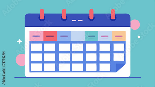 A large digital calendar displaying upcoming events and deadlines.