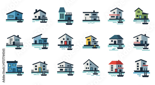 Collection of Modern Residential Houses and Homes.