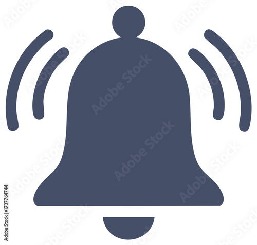 Notification bell icon ringing for alerts reminders and subscriptions