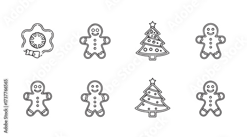 Vector art of cookie set
