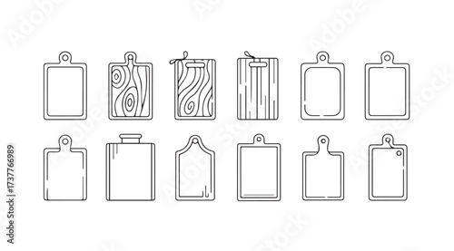 Vector art of cutting board isolated