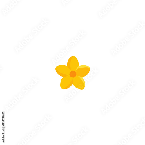 A frangipani flower illustration, digital painting, frangipani flower illustration in watercolor style, isolated on a white background, flower collection, EPS format design