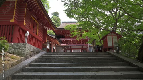 奈良 談山神社の風景 西宝庫と楼門