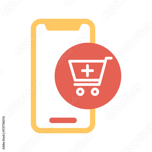 Mobile Shopping Icon Design