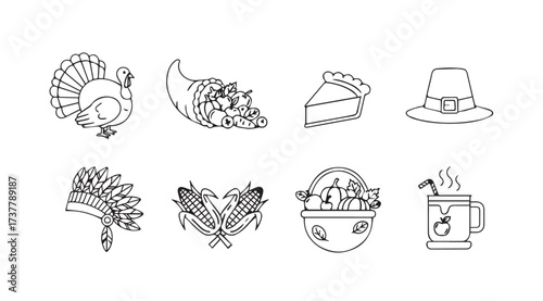 Vector art of thanksgiving