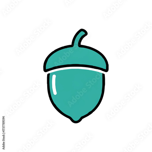 Eco-friendly leaf design with geometric segments and vibrant color palette

