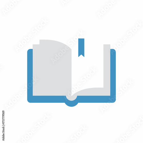Open Book with Bookmark - A Symbol of Knowledge and Learning.
