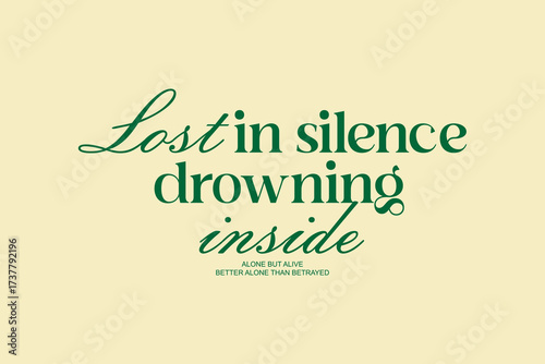 Lost in Silence Drowning Inside A Poetic Reflection