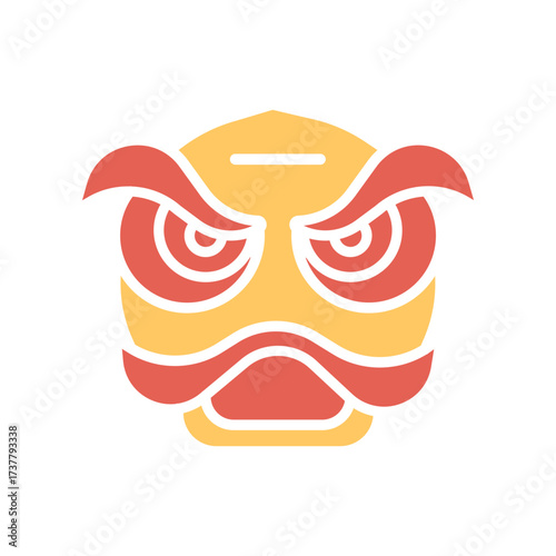 Nian Monster Icon Design