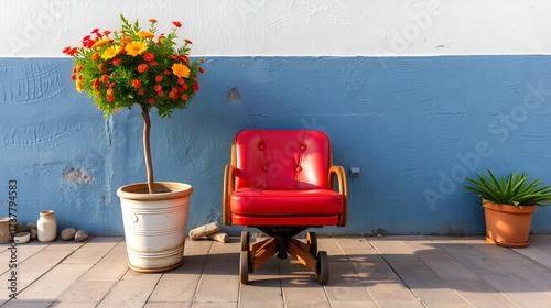 empujando una silla de ruedas