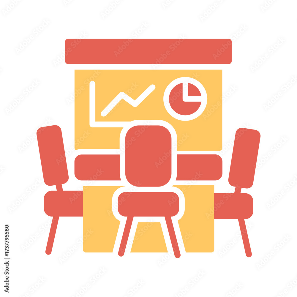 Fototapeta premium Conference Room Icon Design