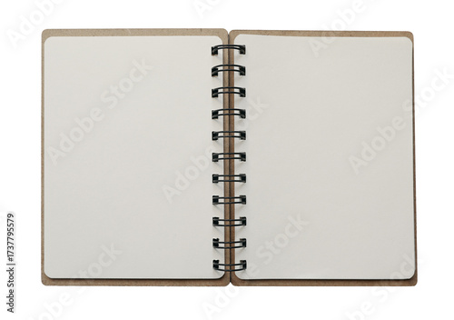 Wallpaper Mural Opened spiral notebook isolated on transparent background. Empty diary, planner. Writing, notes, school or organization concept, cut out graphic object. Spring sketchbook stationery, top view. Torontodigital.ca