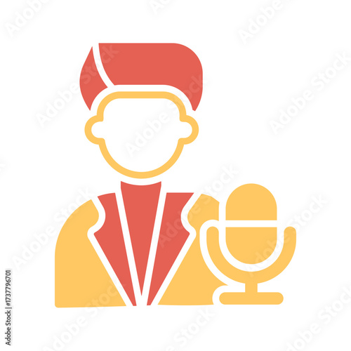 Podcast Host Icon Design