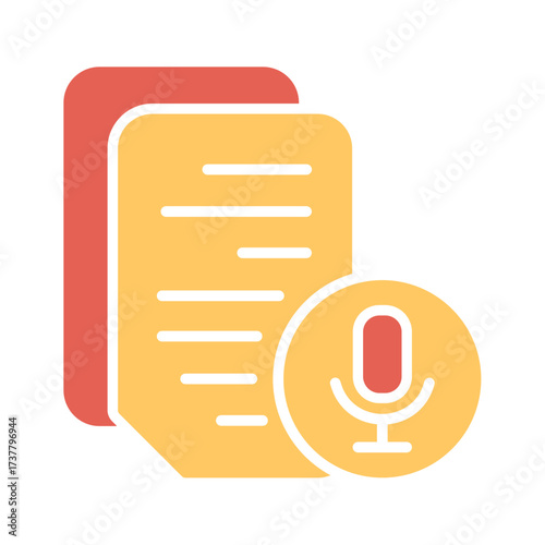 Podcast Script Icon Design