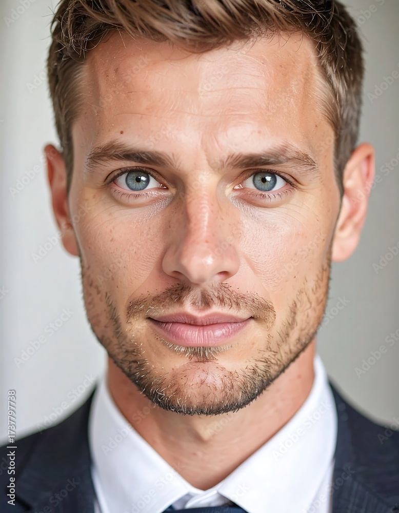 Fototapeta premium Close-up portrait of a man (13)