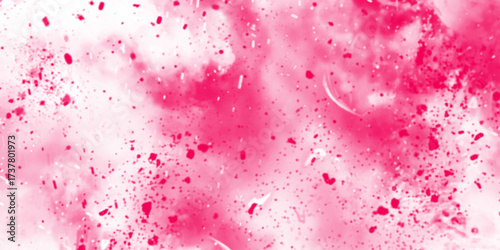 Abstract baby pink watercolor background design. Abstract dark lilac grunge painted smokey vector illustration tie dye pattern. Abstract purple marble stone imitation.