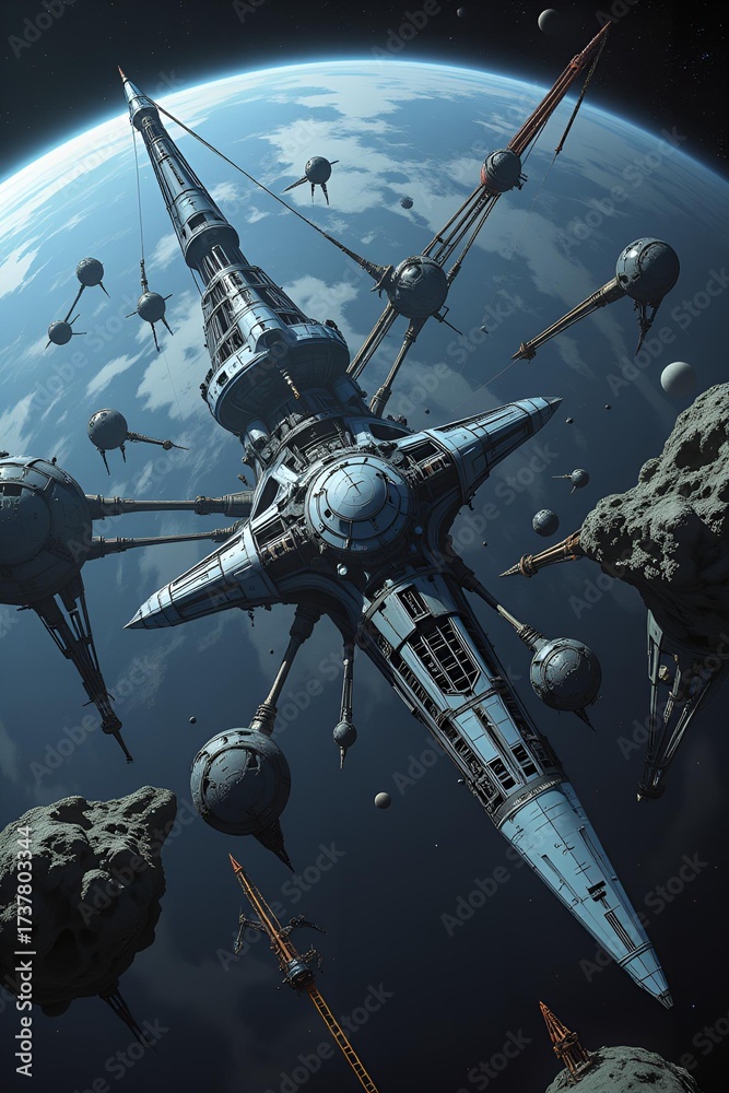 Obraz premium Space race