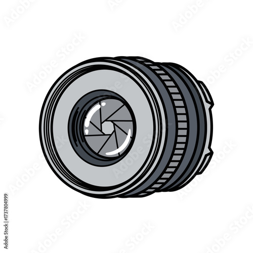 Realistic Camera Lens with Aperture Blades