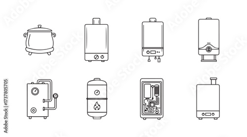 Vector art of boiler