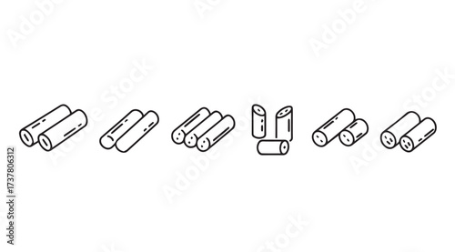 Vector art of rice cake doodles