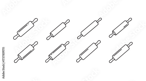 Vector art of rolling pin