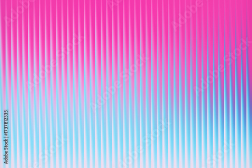 Vibrant pink and blue gradient with vertical stripes pattern