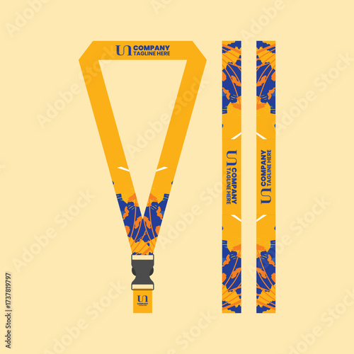 Office and company ID card lanyards