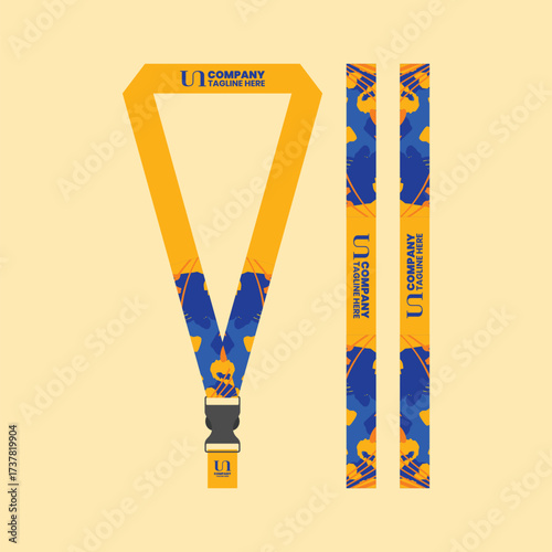 Office and company ID card lanyards