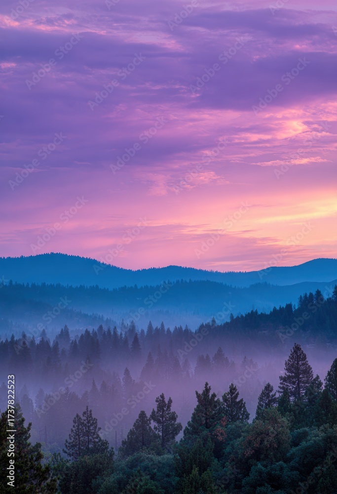 Obraz premium sunrise over the mountains