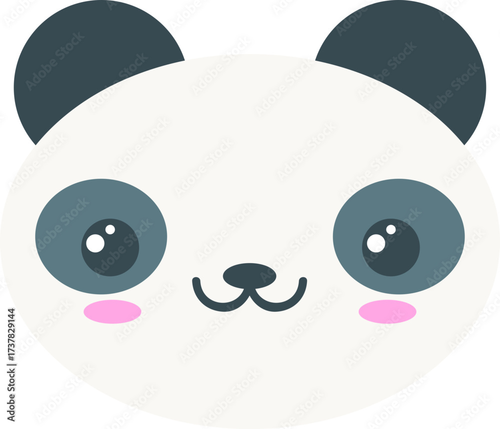 Fototapeta premium Cartoon Animal Heads Vector Illustration