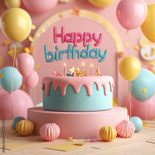 happy birthday font, festival, virtual photo, background, 3d, birthday, happy, celebration, party, card, happy birthday, anniversary, celebrate, festive, surprise