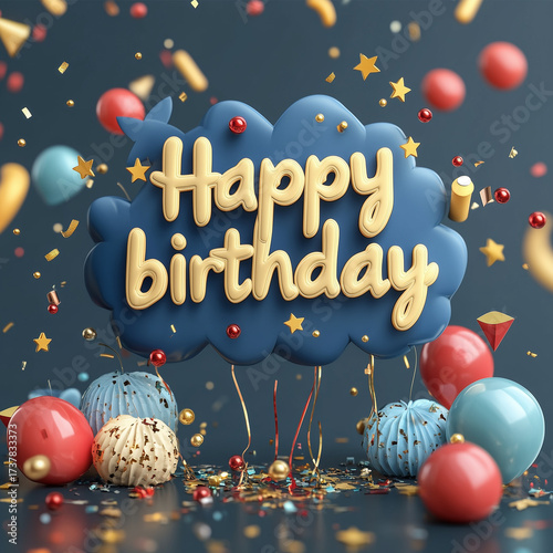 happy birthday font, festival, virtual photo, background, 3d, birthday, happy, celebration, party, card, happy birthday, anniversary, celebrate, festive, surprise
