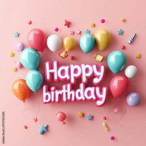 happy birthday font, festival, virtual photo, background, 3d, birthday, happy, celebration, party, card, happy birthday, anniversary, celebrate, festive, surprise
