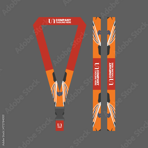 Office and company ID card lanyards