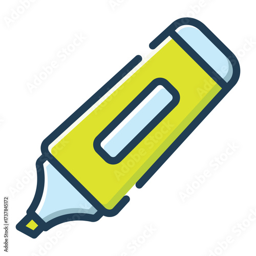 Highlighter icon vector design template basic RGB