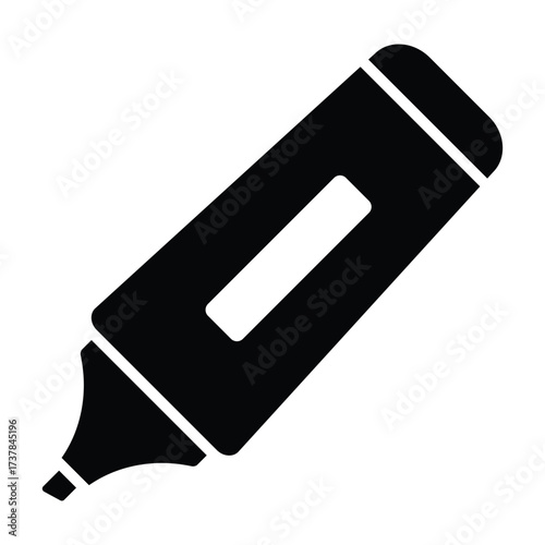 Highlighter icon vector design template basic RGB