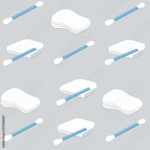 Cotton Swabs and Cotton Pads for Personal Care and Hygiene.