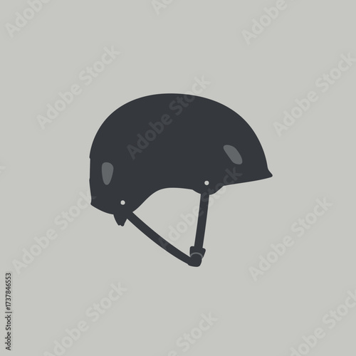 Dark Gray Bicycle Helmet for Safety.