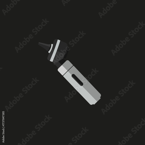 Otoscope medical instrument for ear examination.
