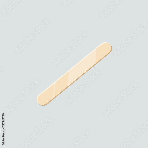 Simple wooden popsicle stick for crafts and food.