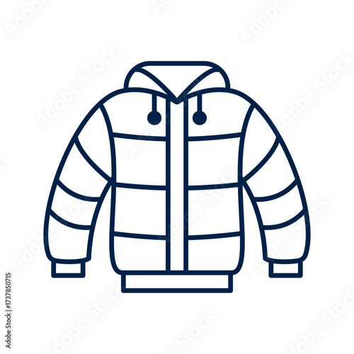 Jacket icon flat vector template design trendy