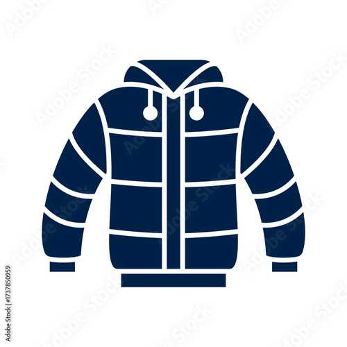 Jacket icon flat vector template design trendy