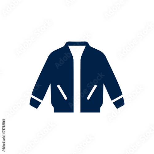 Jacket icon flat vector template design trendy