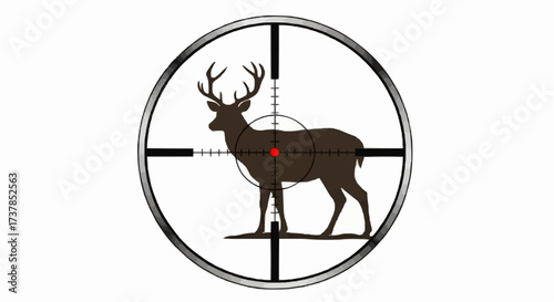 vector image of a deer
