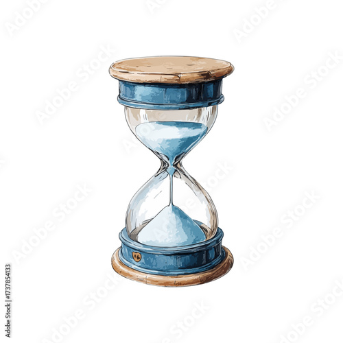 hourglass hand drawn illustration