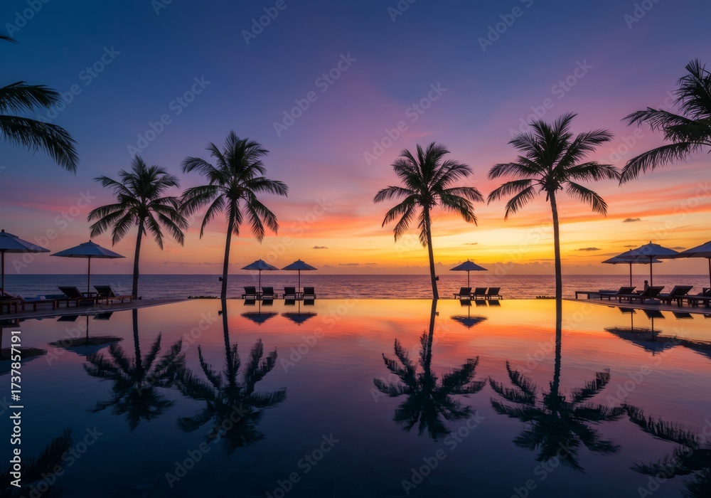 Obraz premium sunset on the beach