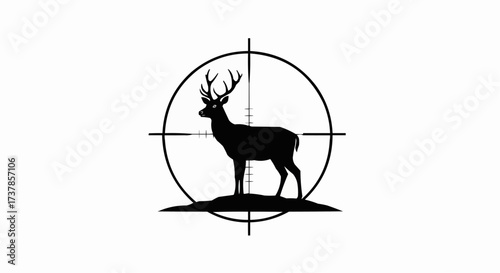 silhouette of a deer