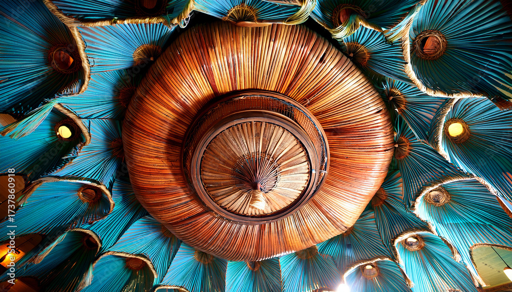 Obraz premium Tiki Ceiling In Cabo San Lucas