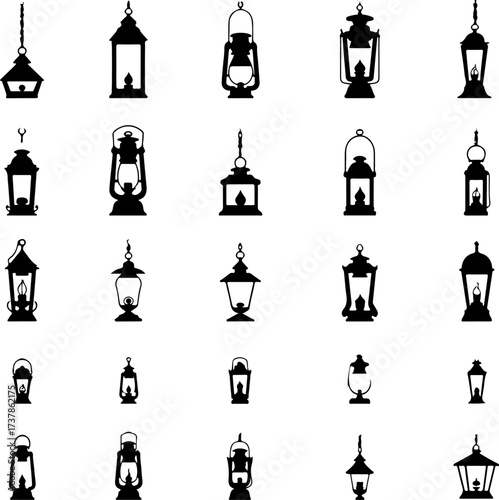 Steaming Coffee and Tea Cup Silhouette Collection