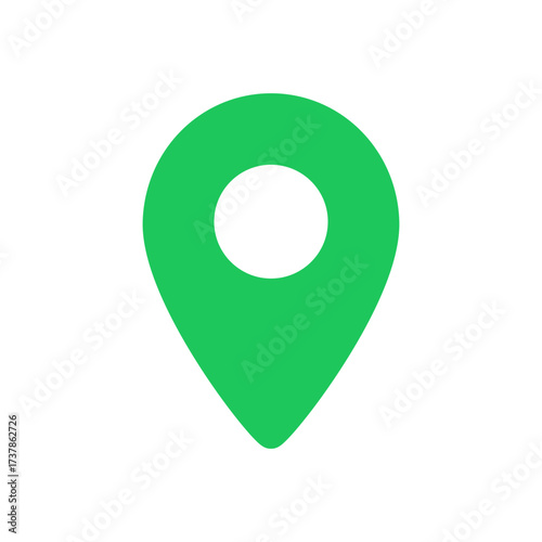 Set of location icon, map pin icons in outline, blue, and green styles. for maps, GPS, navigation apps, location markers, address indications, and geolocation interfaces